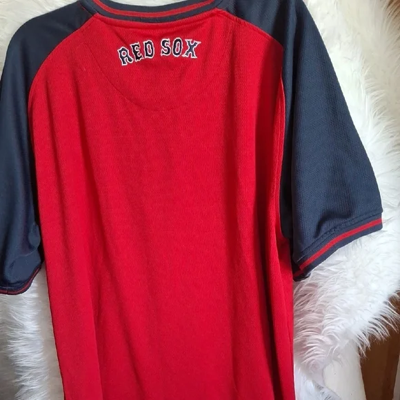 Majestic Red and Navy Red Sox Jersey - Picture 5 of 5